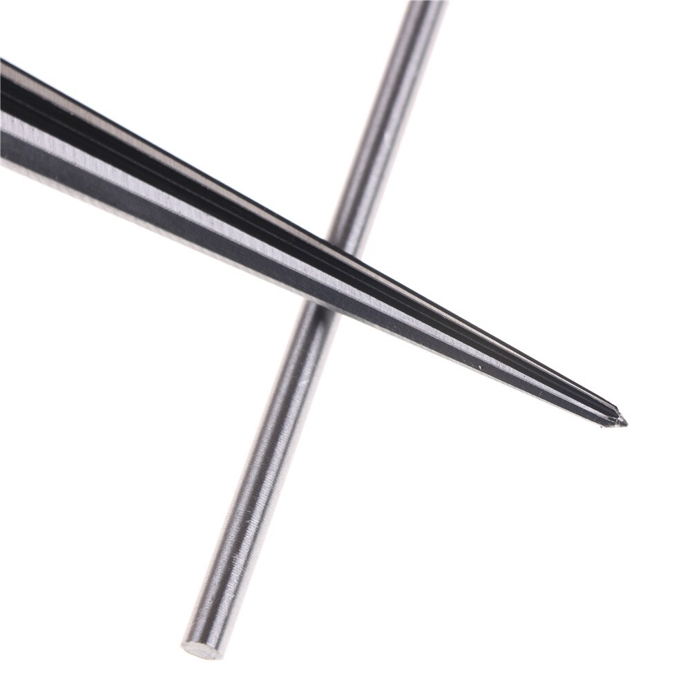 3-13mm DIY Woodworker Cut Drill Bit Bridge Pin Hole Handheld Reamer T-Shaped Steel Handle Tapered 6 Fluted Chamfer Reaming