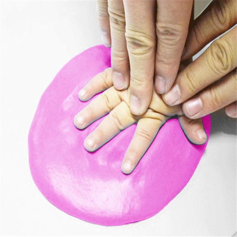 Cuidado del bebé, almohadilla de tinta de mano, secado de plastilina suave, arcilla ultraligera, huella de huella infantil, juguetes educativos para niños