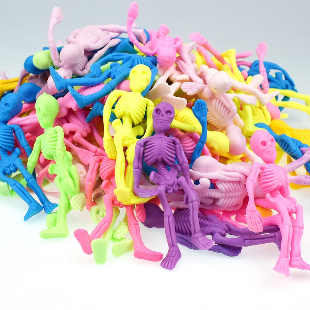 5Pc Squishy Schedel Anti-Stress Speelgoed Voor Kinderen Squish Stress Novelty Gag Speelgoed Fun Gags Bananasplit squeeze Speelgoed