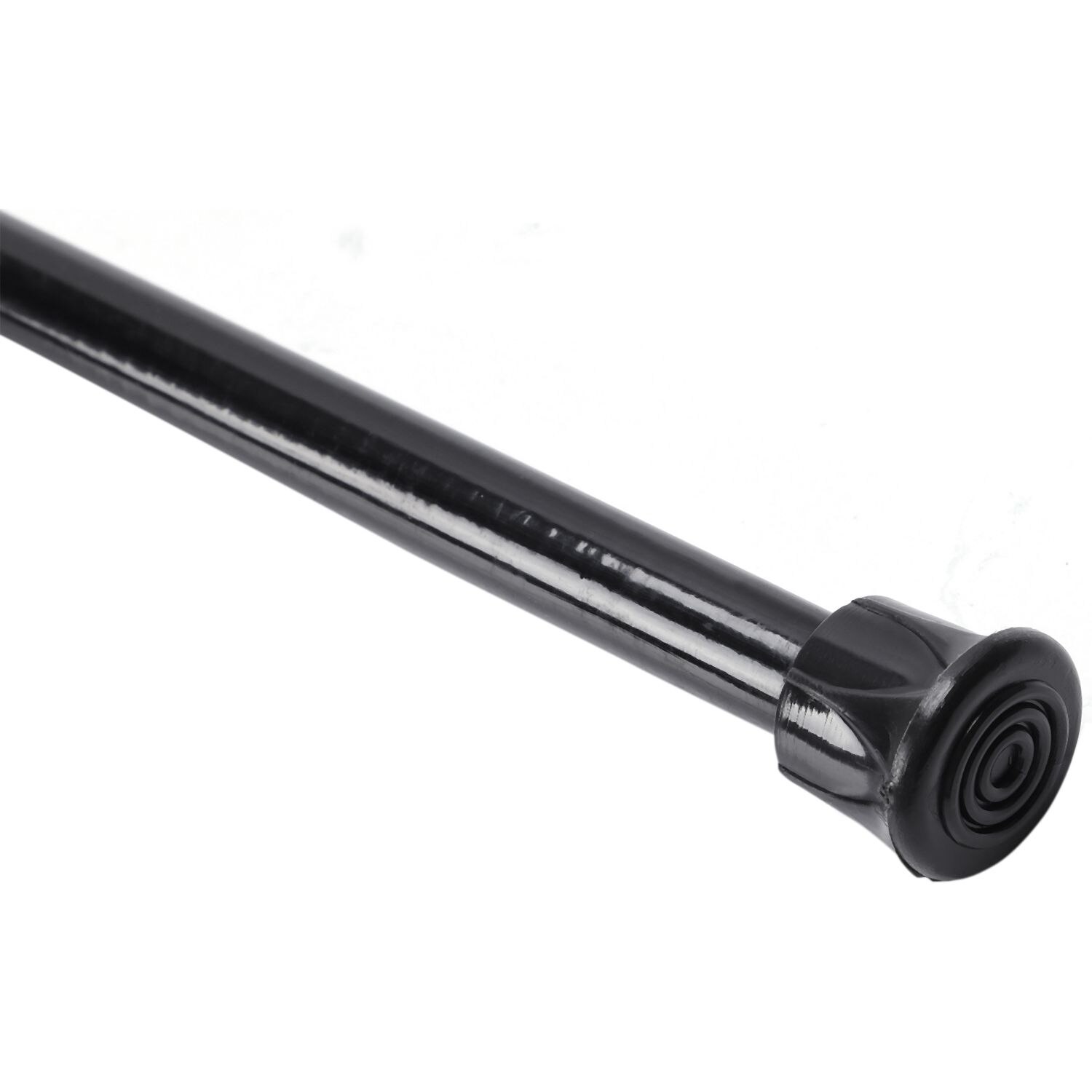 ! Extendable Telescopic Spring Loaded Net Voile Tension Curtain Rail Pole Rods,70~120cm,Black