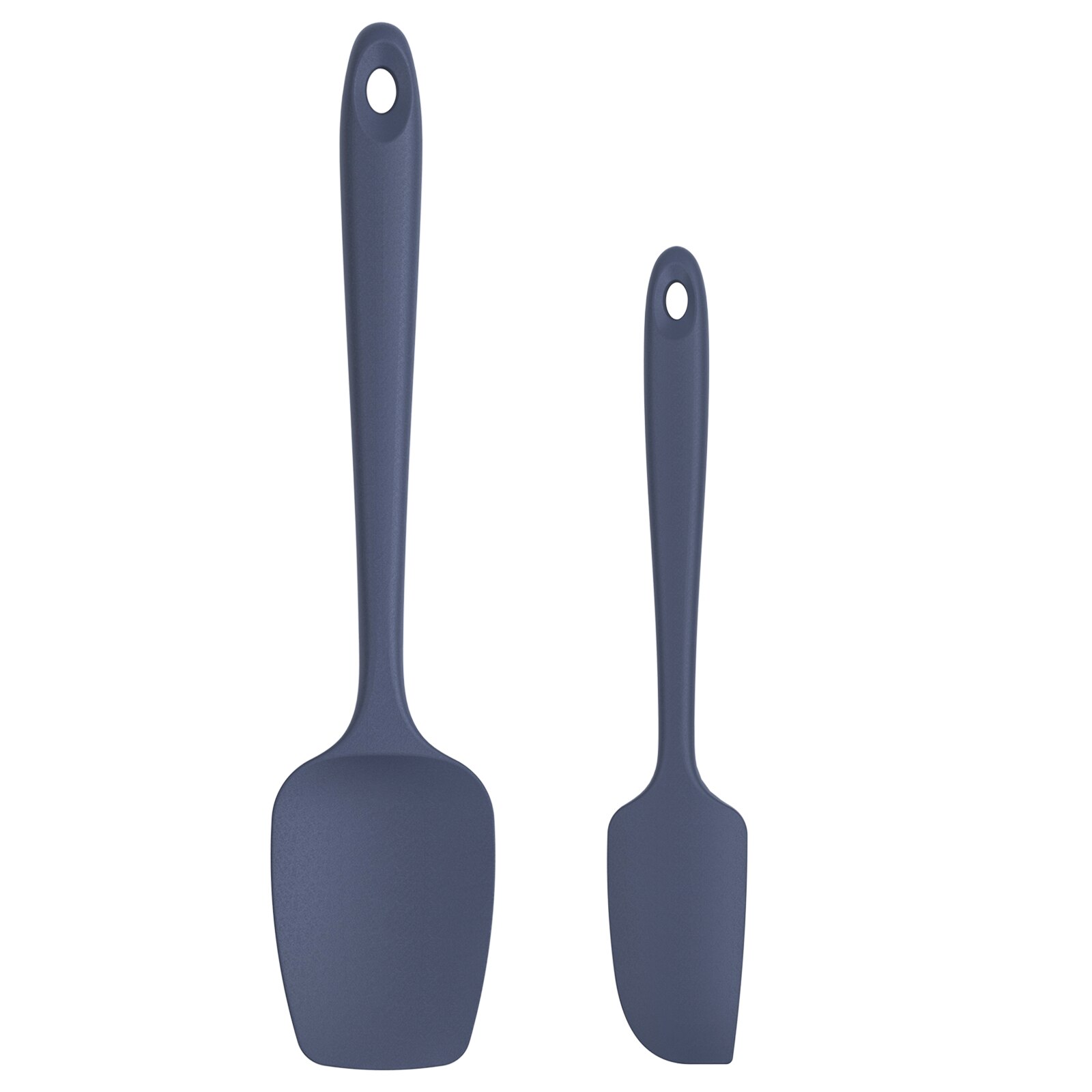 U-Geschmack 2 stücke Kochen Spachtel Silikon Küche Spachtel für Braten Pan Mini Silikon Spachtel Kochen Löffel Backen Zubehör werkzeug: Midnight Blue / 480 Fahrenheit