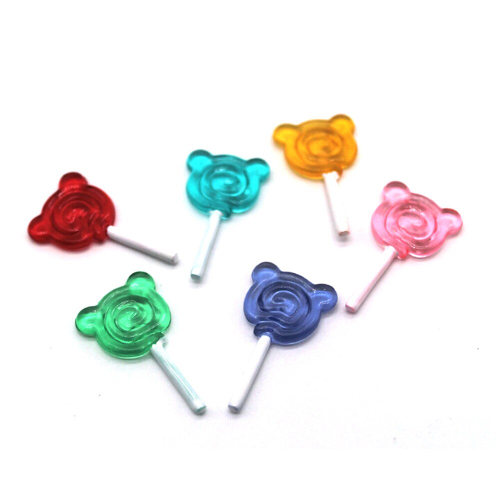 5pcs 1:12 Snacks Candy Bear Lollipop Doll House Toys Dollhouse Miniature Cute Children