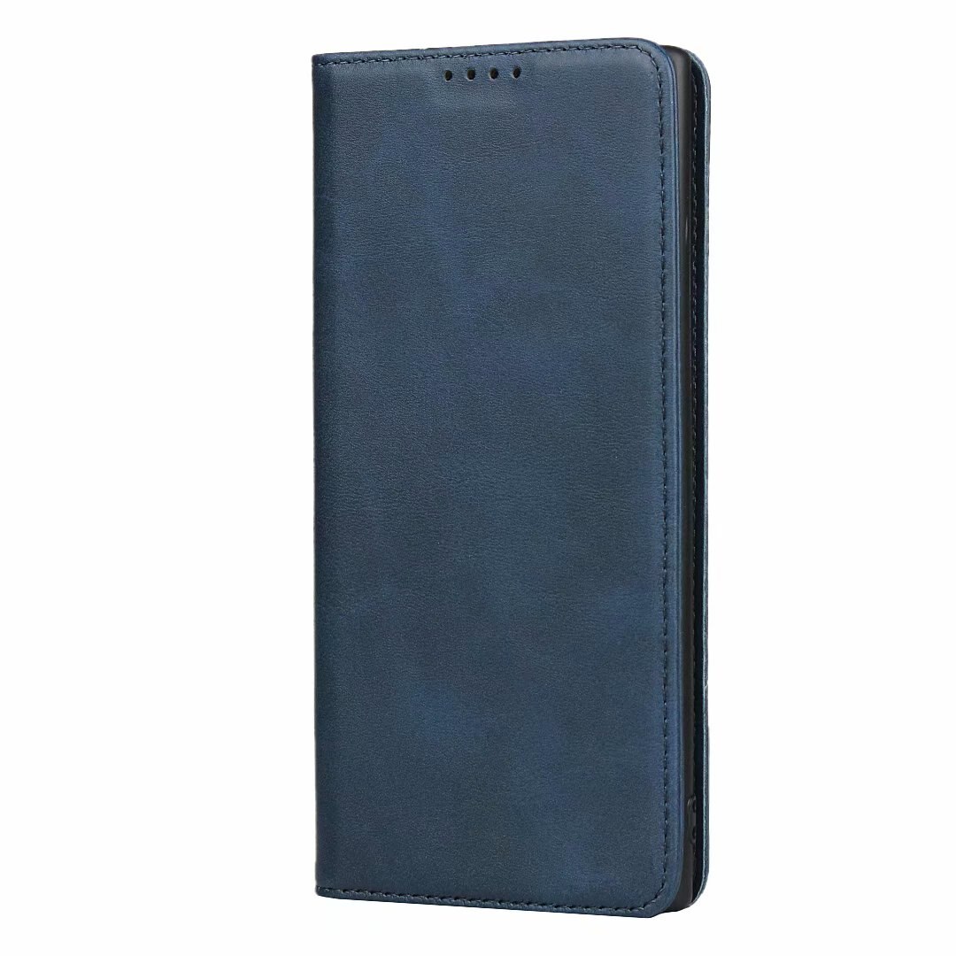 Capa de couro para samsung galaxy note 10 note10 plus 5g flip caso titular do cartão coldre atração magnética capa caso carteira: Note 10 Plus / Azul