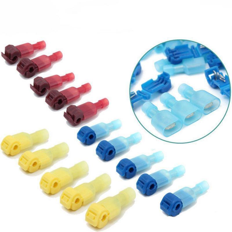 Wire Cable Connectors Terminals Crimp Scotch Lock Quick Splice T-Taps Insulated Wire Terminal Connectors Car Alarm Installation