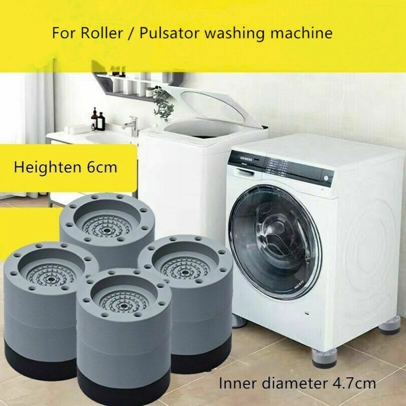 Anti-Slip En Geluidsreducerende Wasmachine Voeten Antislipmatten Koelkast Anti-Vibratie Pad Keuken badkamer Mat Accessoires