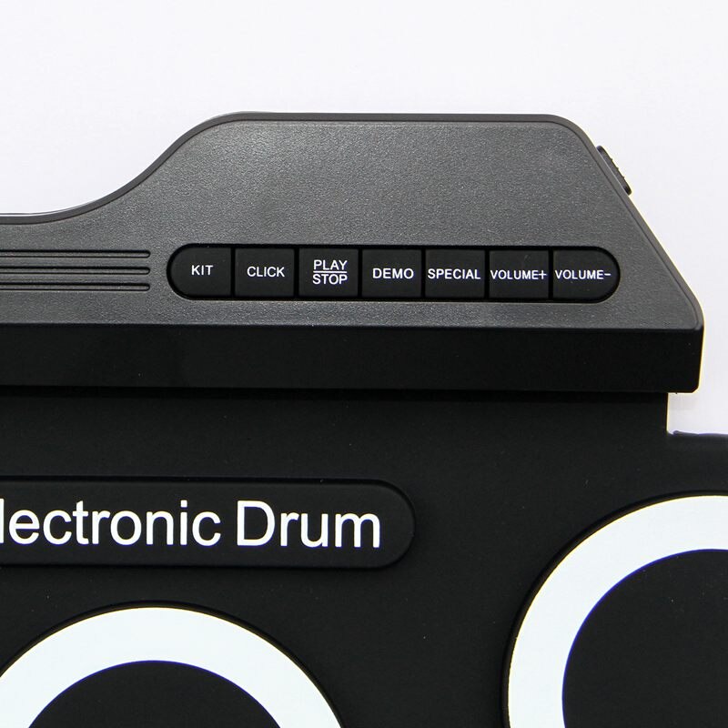 Elektronisch drumstel  /7 elektronische drums  /7 toon  /8 demoliedjes / 7 drumpads metronoomfunctie / externe instrumentingang beschikbaar