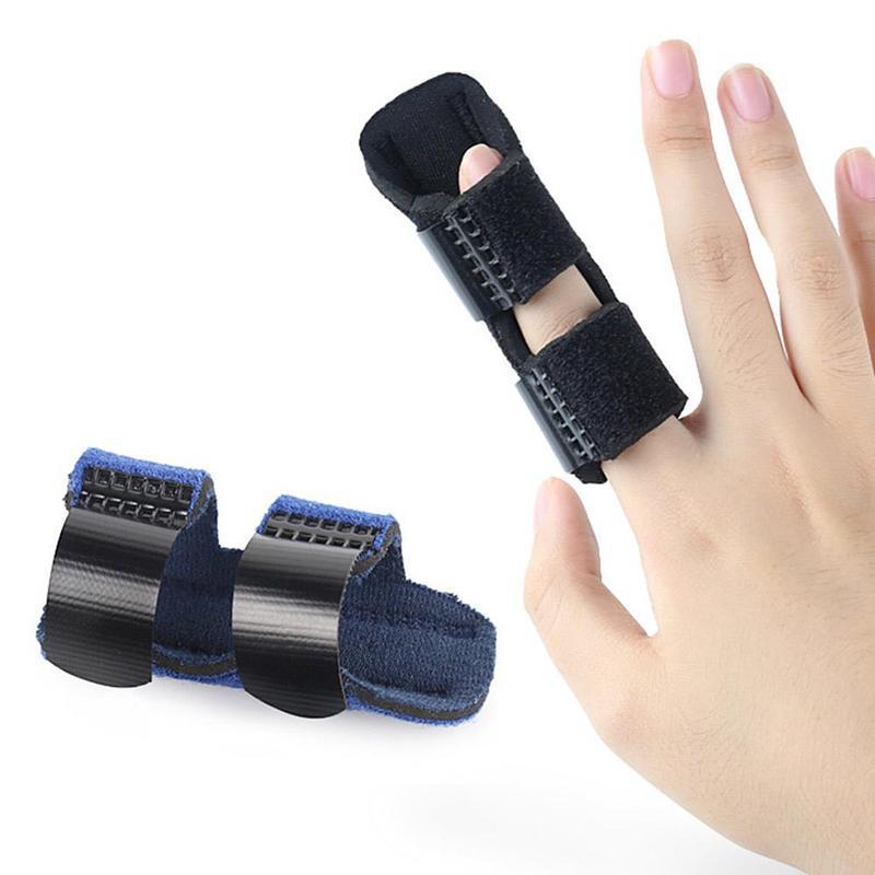 1Pcs Pain Relief Aluminium Finger Splint Fracture Protection Brace Corrector Support With Adjustable Tape Bandage