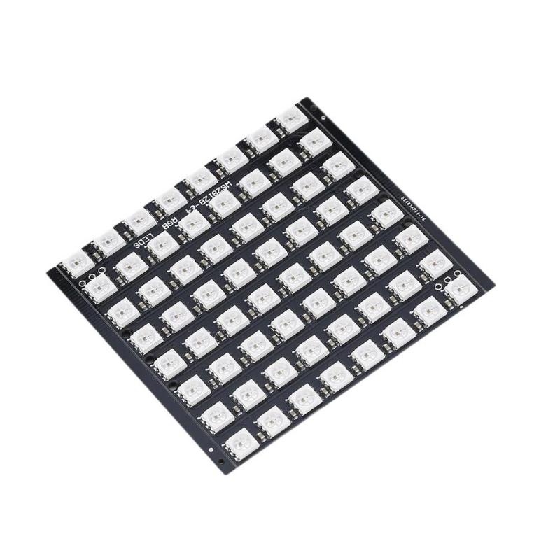 WS2812B 8x8 64-Bit Full Color 5050 RGB LED Lamp Panel Light for Arduino
