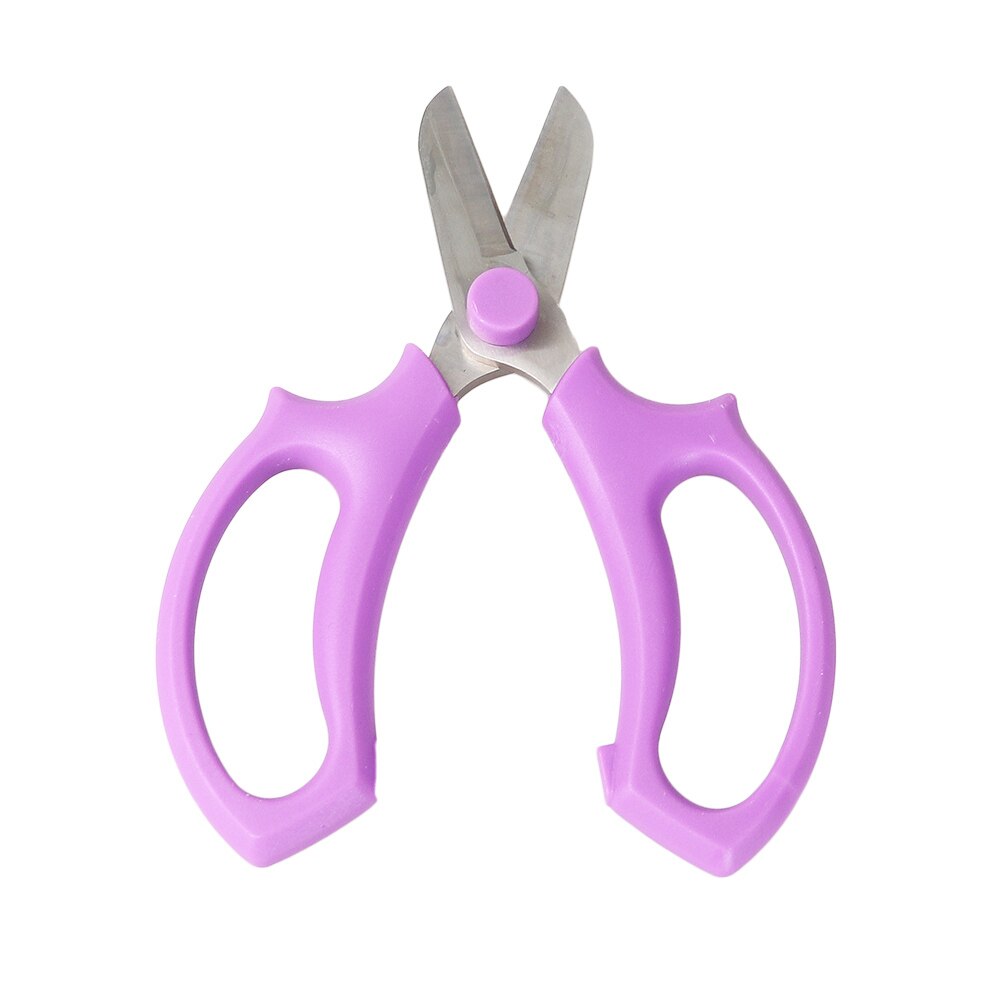 Gardening Flower Arrangement Cut Floral Shears steel Floral Fruits Leaf Garden Pruning Shear Scissors Hand Pruner Trimming Tool: Purple