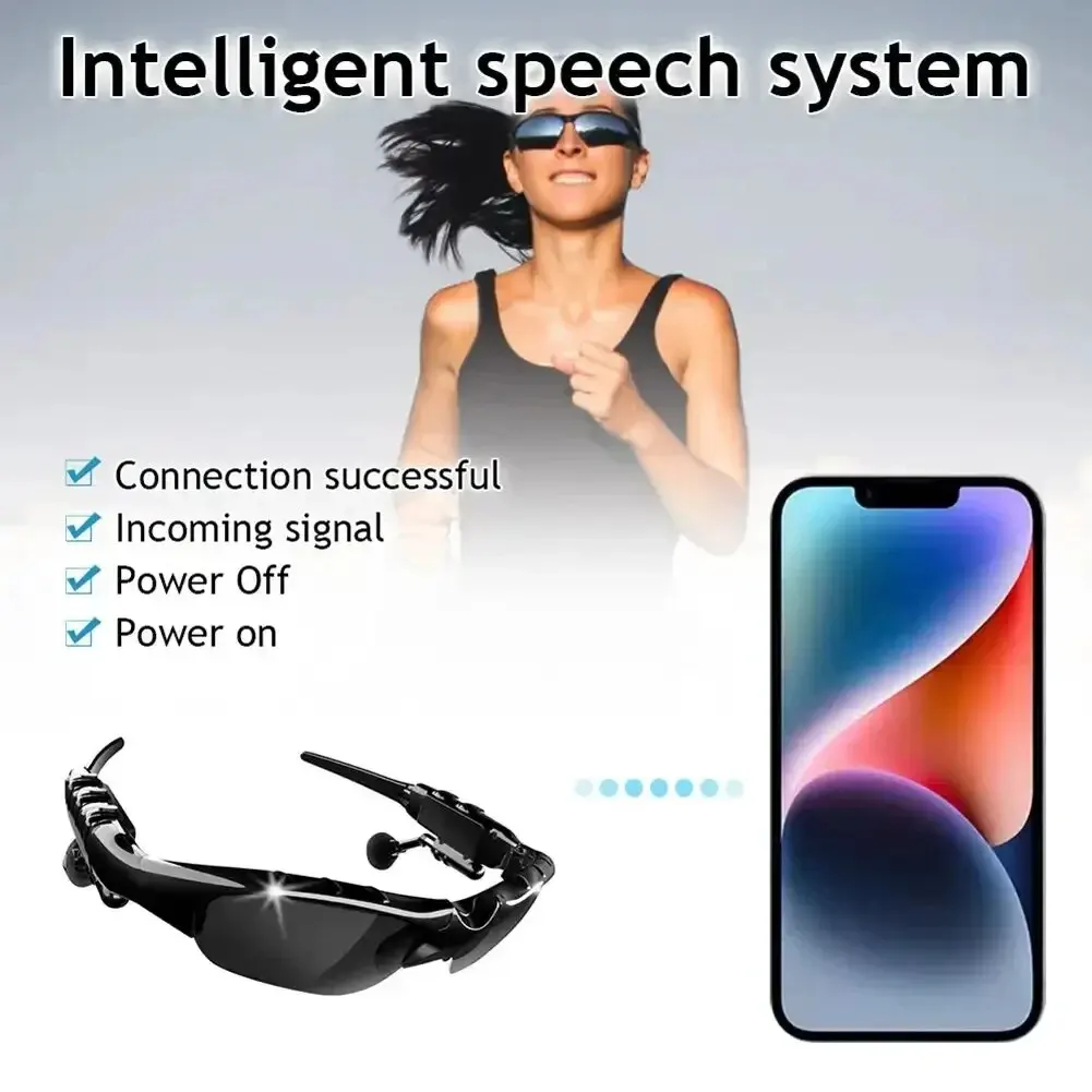 Wireless Bluetooth 5.0 Sunglasses Sports Stereo Cycling Headset Phone Polarized Driving Sunglasses Riding Eyes Glasses