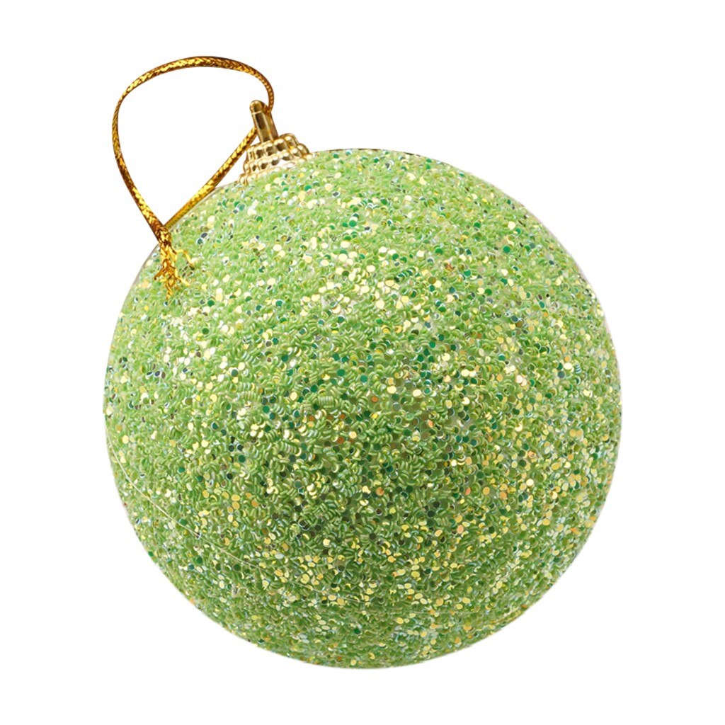 La palla di natale rotonda brilla con decorazioni natalizie per le palle di decorazioni per alberi di natale per feste di famiglia di natale: GN