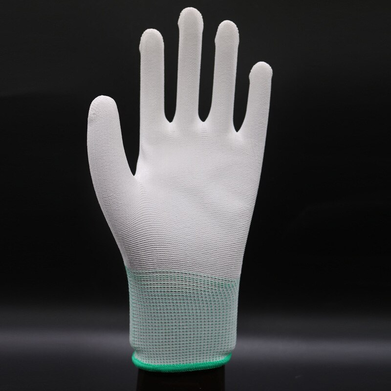 1 paar Antistatik-handschuhe Anti Statische ESD Elektronische Arbeits Handschuhe Pu Finger Beschichtet Finger PC Gleitschutz Für Finger Schutz