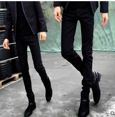 ¡Novedad de ! pantalones vaqueros negros de para hombre, pantalones vaqueros largos ajustados para tiempo libre para hombre, pantalones vaqueros ajustados para hombre, pantalones de pitillo vaqueros para hombre: 32