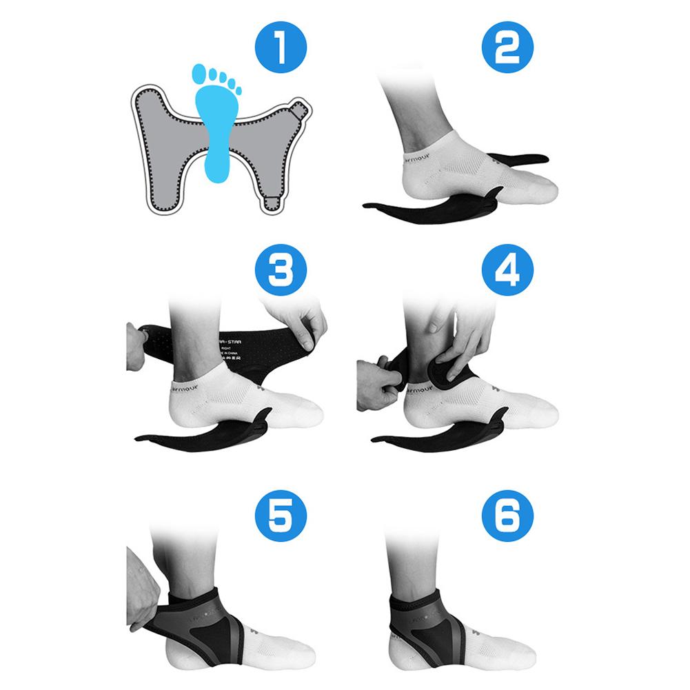 1 para mężczyzna kobiet regulowany ściągacz na kostkę Podkładka kostki rękaw ciśnienie anty-przędzenia elastyczne oddychające wsparcie