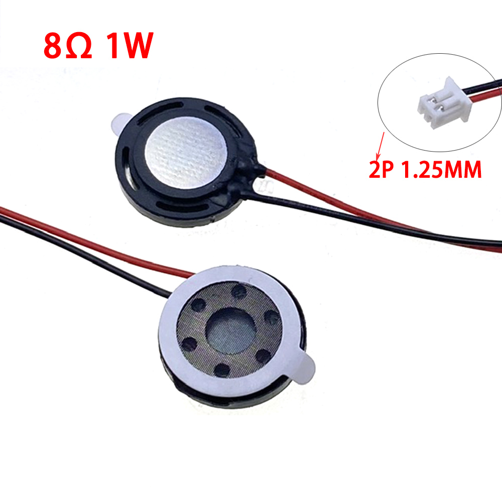 Mini haut-parleur ultra-fin, 8 ohms, 8R, 1w, diamètre 15mm, 18mm, 20mm, 23mm, 25mm, 26mm, haut-parleur pour jouets MP3, téléphones de bricolage