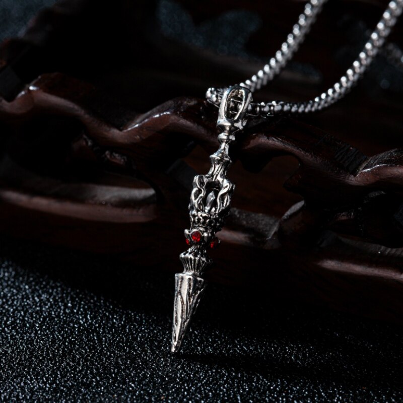 Collier Vajra avec pendentif mythe Oriental pour hommes, amulette, tibétain, bijoux de fête Punk de