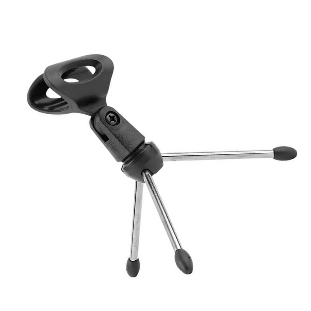 Mini Mic Stand Microphones Tripods Holder Desktop Table Adjustable Microphones stands Bracket