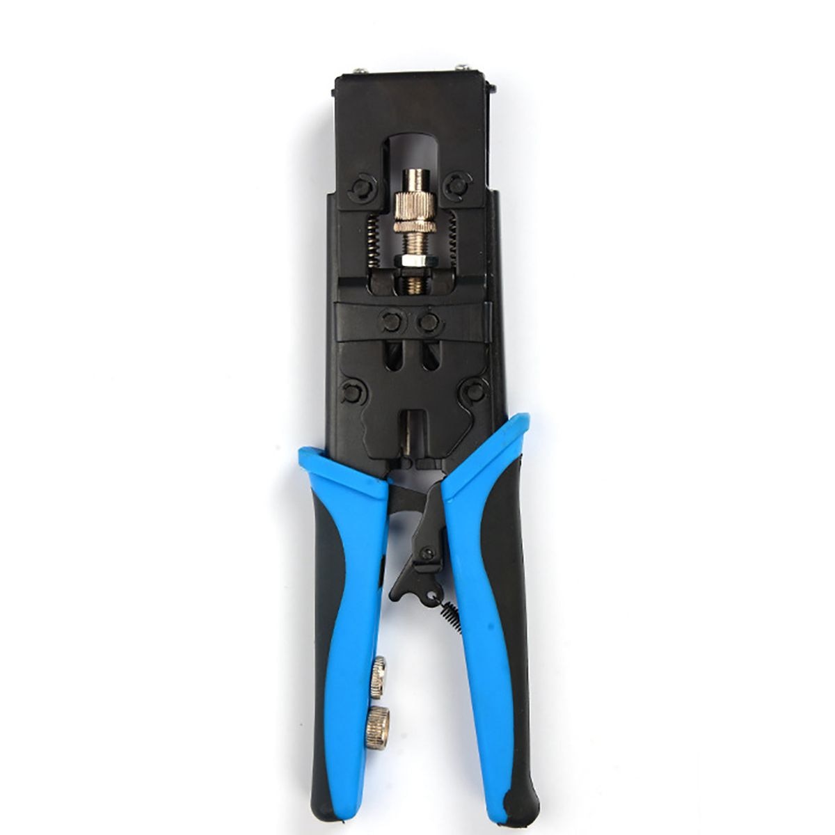 Detail 1pc holdbare coax kompression crimper værktøj bnc/rca/f crimp connector  rg59/58/6 kabel wire cutter justerbar crimp tang