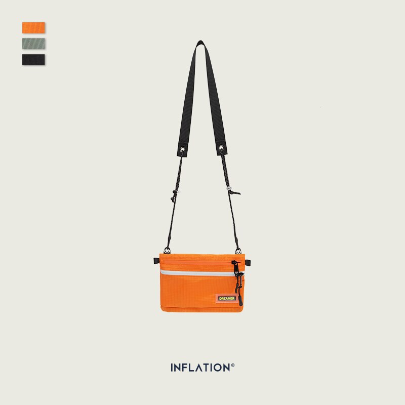 Bolsa unissex de lona para esportes, bolsa casual estilo peito de cintura com estilo de rua 252ai2019: Orange