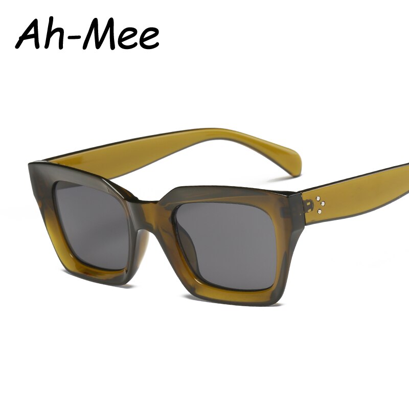 Vierkante Cat Eye Zonnebril Vrouwen Retro Brand Vintage Zonnebril Voor Vrouwelijke Dames Eyewear UV400