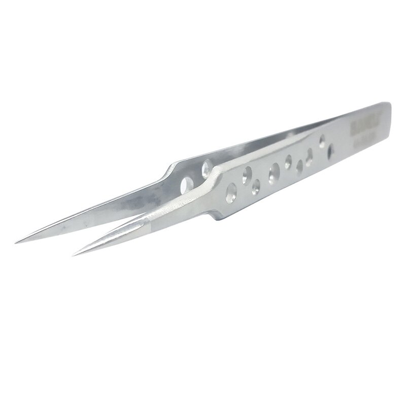 5pcs Tweezers of BAKU Hollow-Out , Ultra Rigidity Fine Point Anti-Static Stainless Steel Tweezers Set for iPhone Repair: 1pc 4A-SA