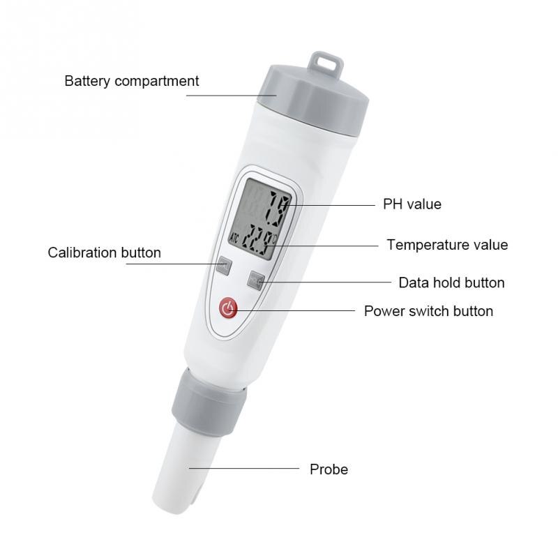 Professionele PH Meter PH/EC/Temperatuur Meter Digitale Water Monitor Tester voor Zwembaden, Drinkwater,