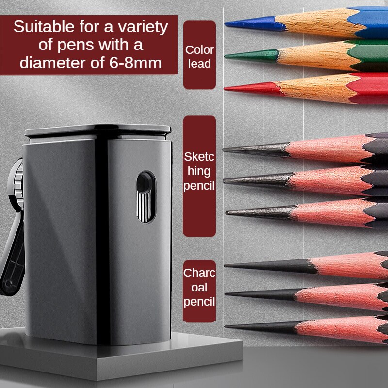 Art Puntenslijper Hand Crank Met Container Professionele Schilderen Kinderen Kunstenaar Student Briefpapier Schoolbenodigdheden Tenwin