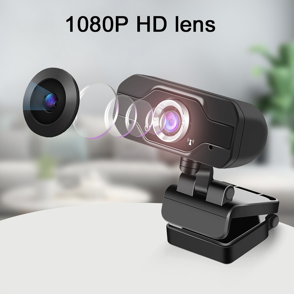 HD Webcam Built-in Dual Mics Smart 1080P Web Camera Housekeeping Baby Care Monitor USB Camera for Desktop Laptops PC Cam: Default Title