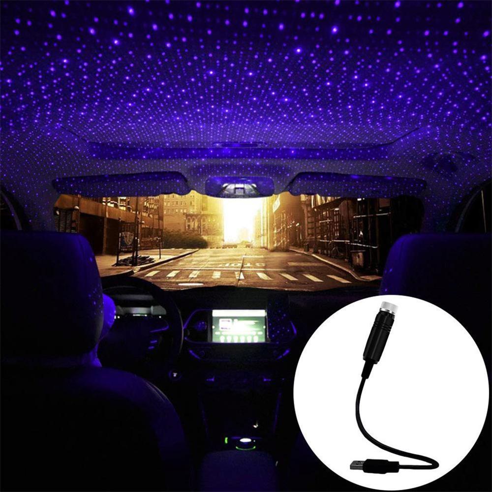 Auto USB Ster Plafond Licht Hemel Projectie Lamp Romantische Sfeer Night Lights Home Auto Praty decoratieve lampen #1215