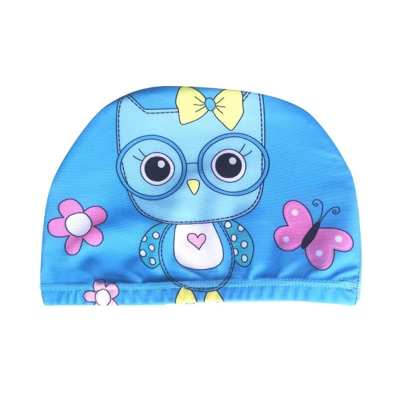 Children&#39;s Swimming Cap Elastic Fabric Cute Cartoon for Long Hair Lovely Kids Protect Ears Swim Pool Hat for Boys Girls Swim: 10