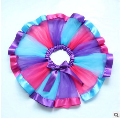 Jupe tutu en tulle pour filles, vêtements pour enfants, princesse, danse, fête de mariage, couleurs arc-en-ciel, été,: 13-18 mois