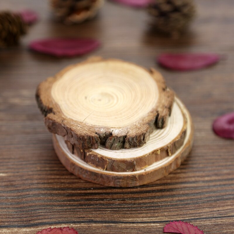 Natural round wood slices logs annual ring wood chip for diy handmade material painting decoration Home photography decoration