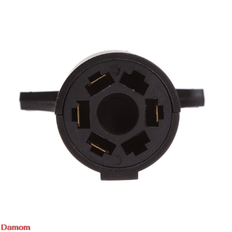 7 Way Round to 4 Pin Flat Blade Trailer Connector Plug Light Adapter RV Boat