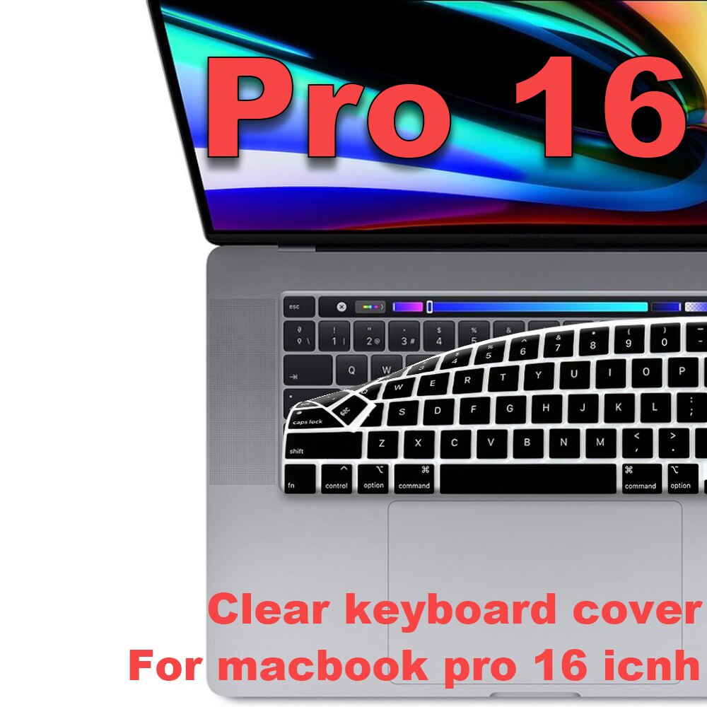 Laptop toetsenbord cover macbook pro 16 inch A2141 Toetsenbord beschermende film Transparante toetsenbord cover Voor macbook pro 16
