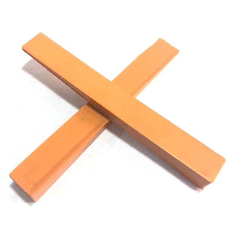 Sourdine de Piano en caoutchouc, 2 pièces, accessoires de réparation de Piano, insonorisé, fourchette en cuir-Orange
