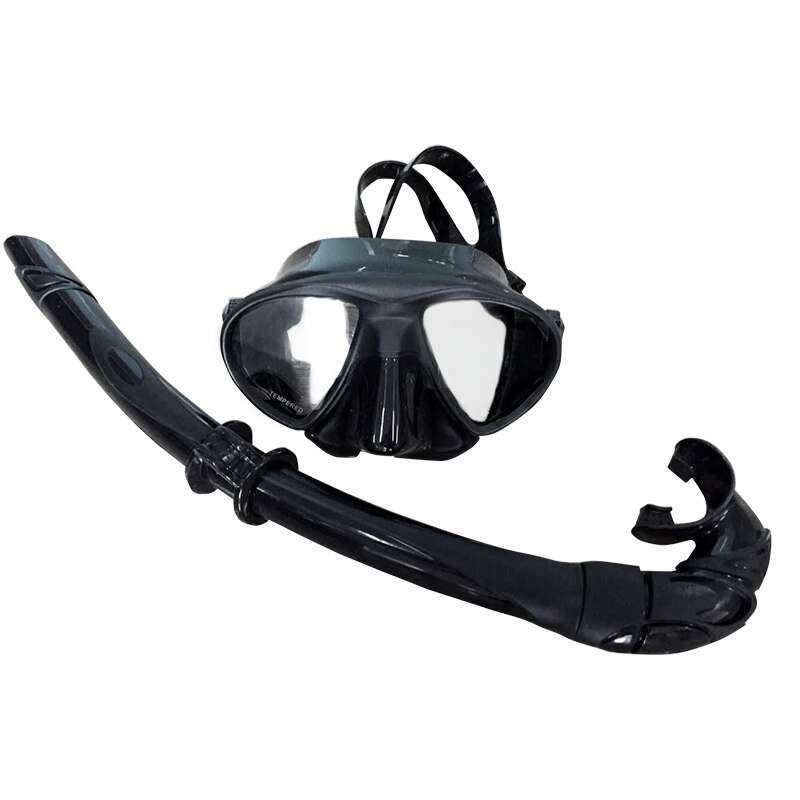 Spearfishing Lage Volume Freediving Masker Scuba Apparatuur Onderwater Bril Kleine Volume Zwart Scuba Masker Met Nat Snorkel Buis