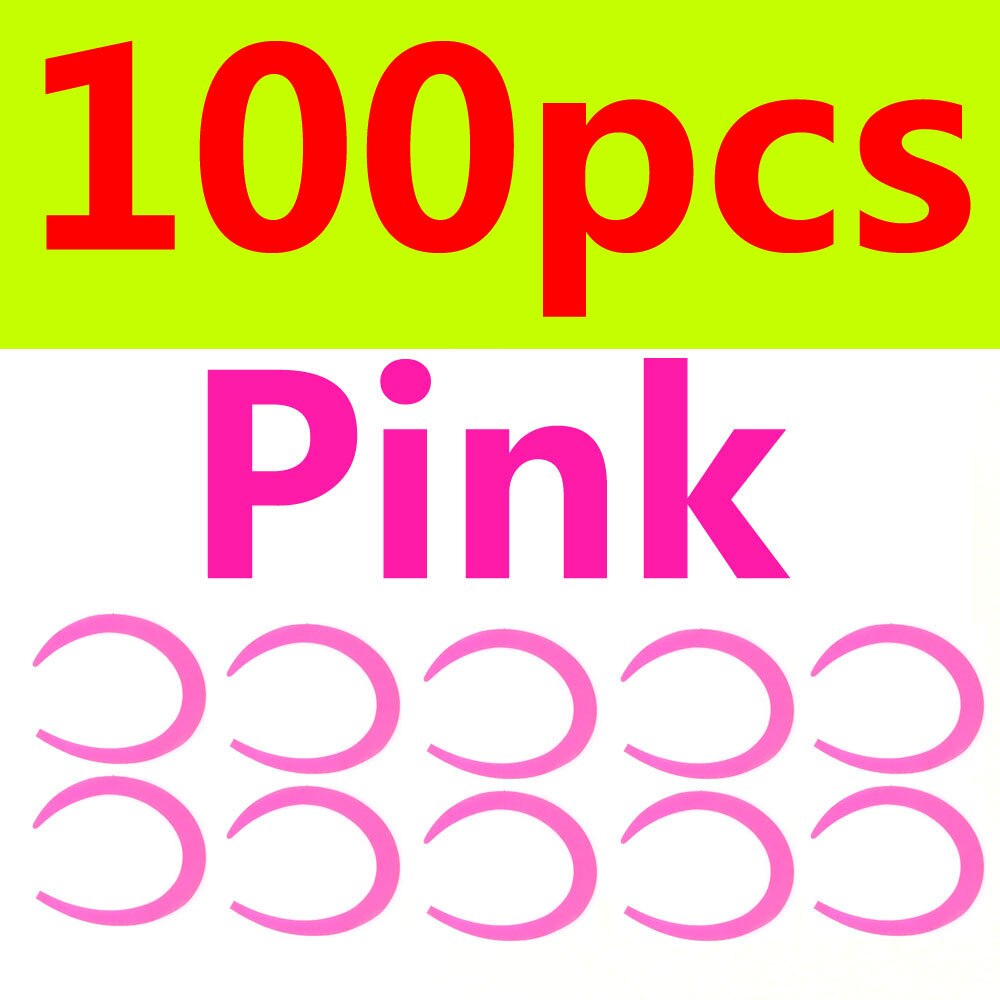 Wifreo 100pcs Size M Razer Thin Pike Salmon Steelhead Saterwater Fly Tying Wiggle Tail for Streamers Pink White Green Red Orange: 100pcs pink