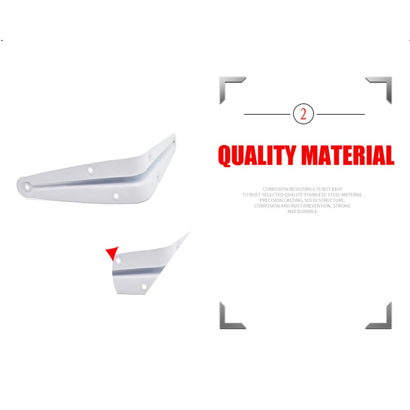 2 stuks driehoekige steunrekhouder, stabiele standaard voor thuis, muuropslag, slaapkamer, driehoekige steunrek -40