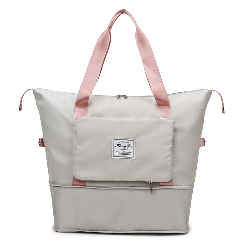 Bolsa plegable de almacenamiento de gran capacidad, bolsas de viaje, bolso de equipaje de mano, bolsa de lona impermeable, bolsos de hombro para mujer
