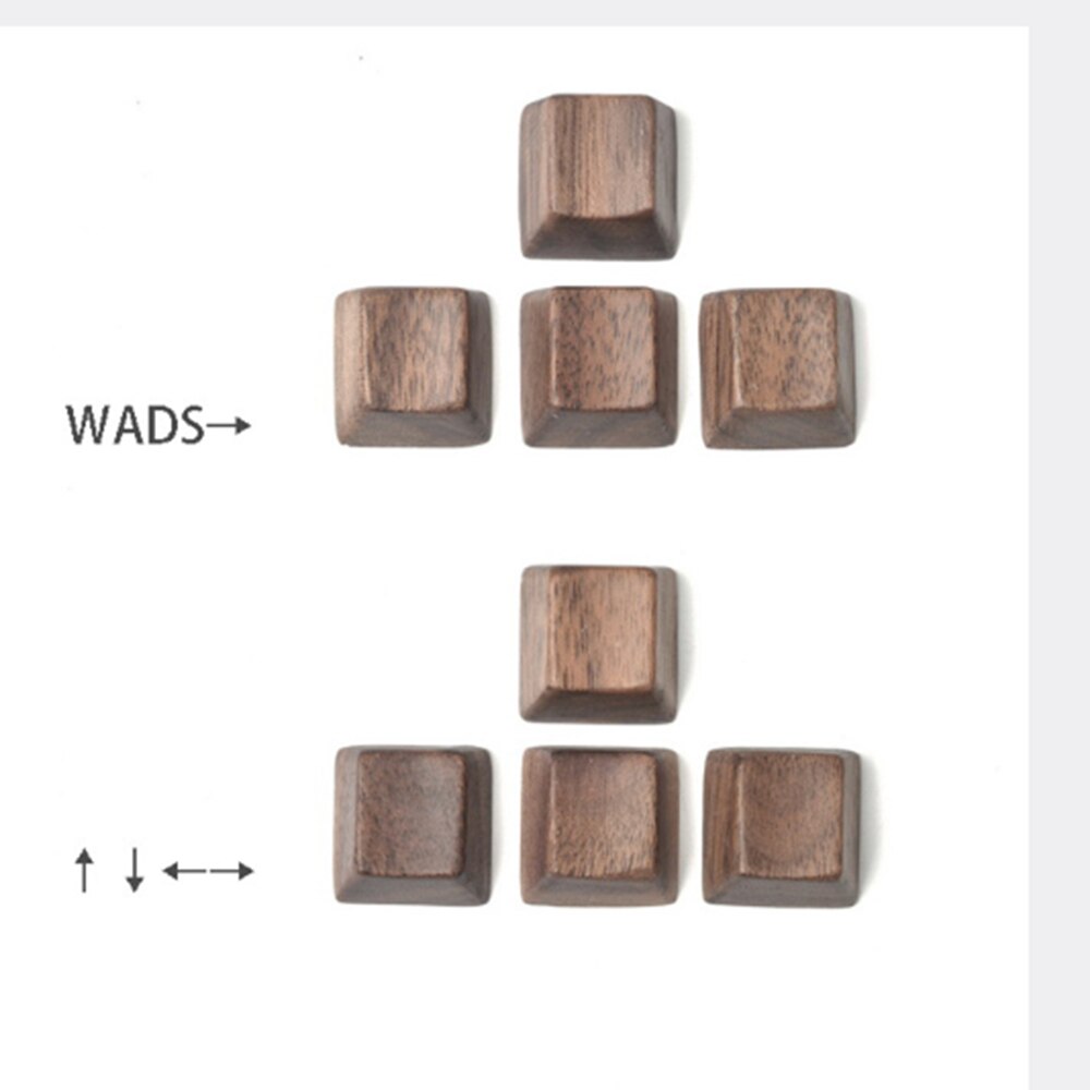 Mechanische Toetsenbord Mx Zwarte Walnoot Massief Houten Persoonlijkheid Keycap Oem Hout Materiaal Wasd Pijltjestoetsen Voer Ruimte