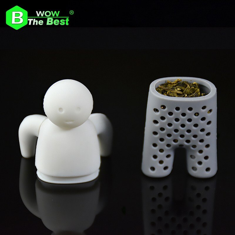 Cute Silicone Shark tea infuser Leaf Strainer Herbal Spice Filter Diffuser Filter Teapot Teabags for Tea & Coffee Drinkware: man