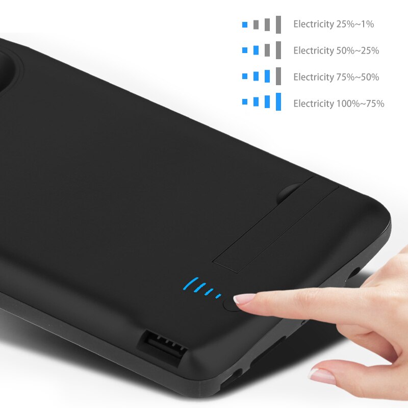 5000/6000/6500mAh Portable Power Bank Battery Charger Case For Samsung Galaxy Note 8 9 S8 S9 Plus External Backup Battery Case