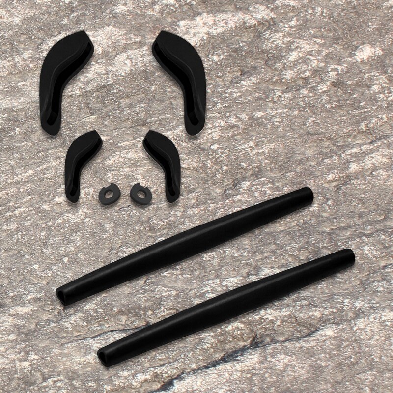 Eos silicium gummisæt udskiftning af øresokker næsepuder pakninger til oakley x squared  oo6011 ramme multi-optioner: Sort
