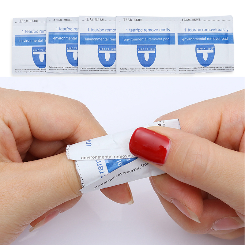 10 Pcs Nail Gel Polish Remover-Pluizende Doekjes Servetten voor UV Gel Verwijderen Pads Papier Nail Cutton Pads nagellak Remover Gereedschap
