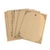 8 ark vintage retro skrivepapir papirblok notebrevsæt  g92e: Brun