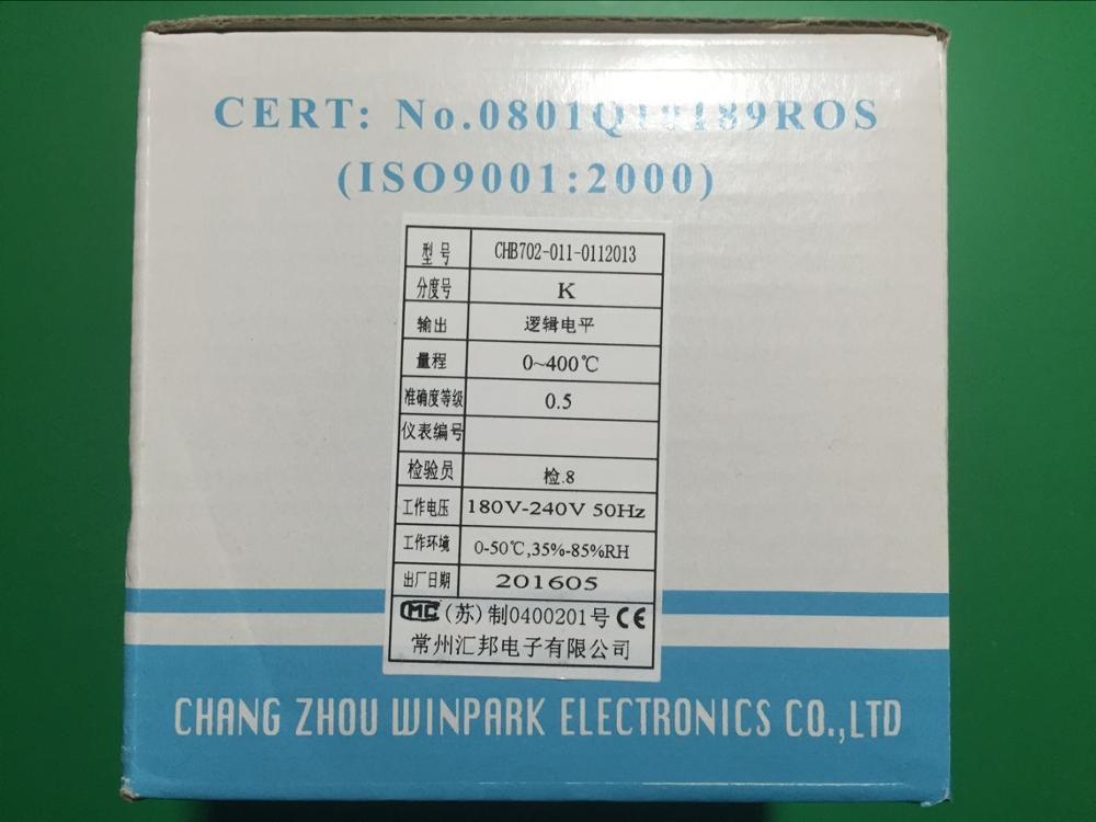 WINPARK Temperature controller CHB702-011-0112013 Hui Changzhou state temperature control table CHB702-021-0132013