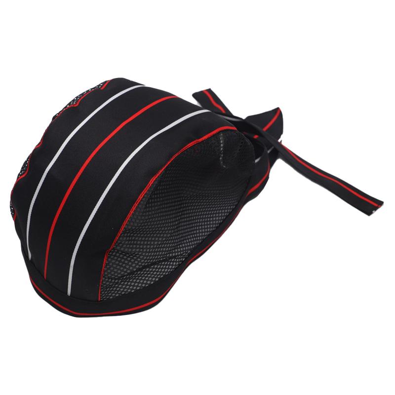 Casquette d'uniforme de serveur de Chef de Service de restauration en maille respirante, chapeau de travail de cuisine, boulangerie, barbecue, Restaurant, cuisinier, pour hommes et femmes: Ivoire