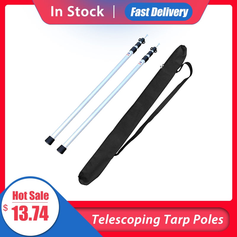 Tent Tarp Polen Set Koolstofvezel Tarp Pole Telescopische Tarp Polen