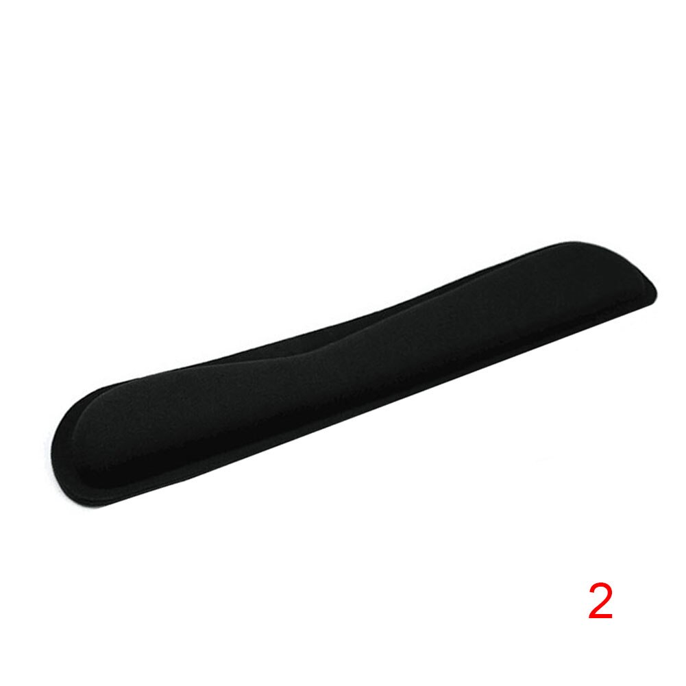 Duurzaam Memory Foam Set Antislip Muis Polssteun/Toetsenbord Polssteun Voor Kantoor Computer DJA99: Black