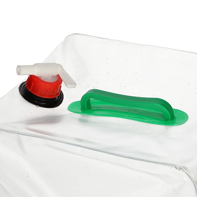 Set Of 4 Foldable Water Canisters With Handle And Pouring Tap 20 L